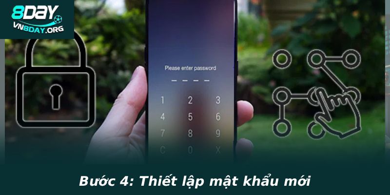 Bước 4: Thiết lập mật khẩu mới