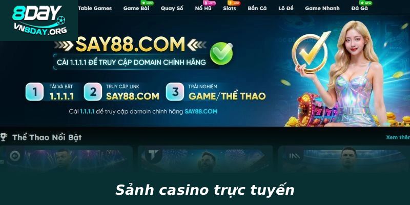 Sảnh casino trực tuyến